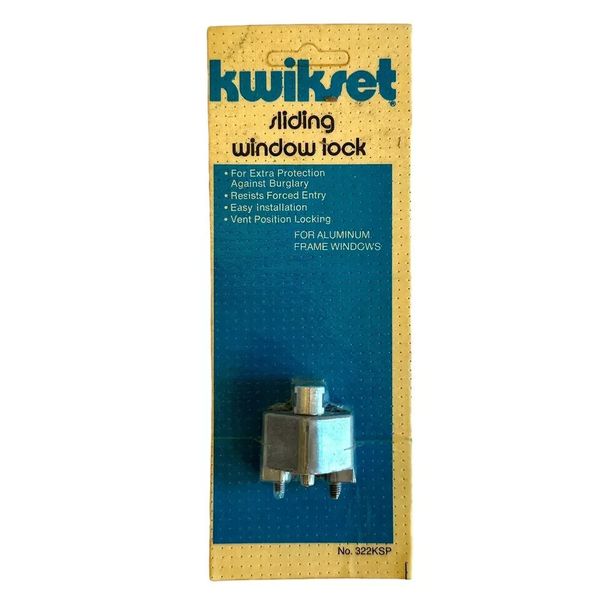 Sliding Window Security Locks-Kwikset No. 322KSP