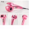 Temperature Adjustable Professional Auto Rotating Steam Curl Ceramic Curler with Spray Steamer (Pink)
