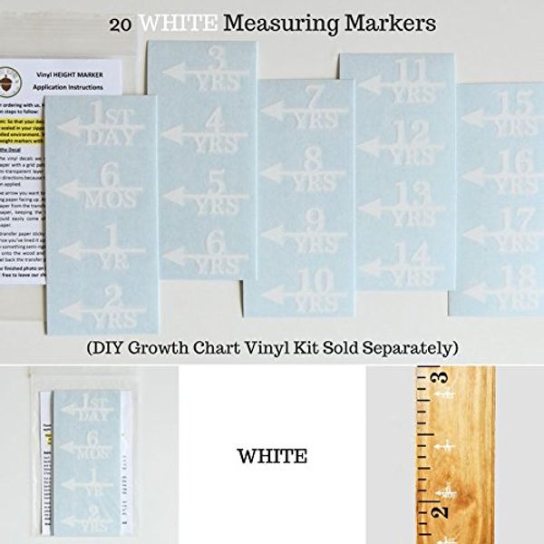 Little Acorns ADD ON - DIY Vinyl Growth Chart Ruler - Height Marker Arrows ONLY