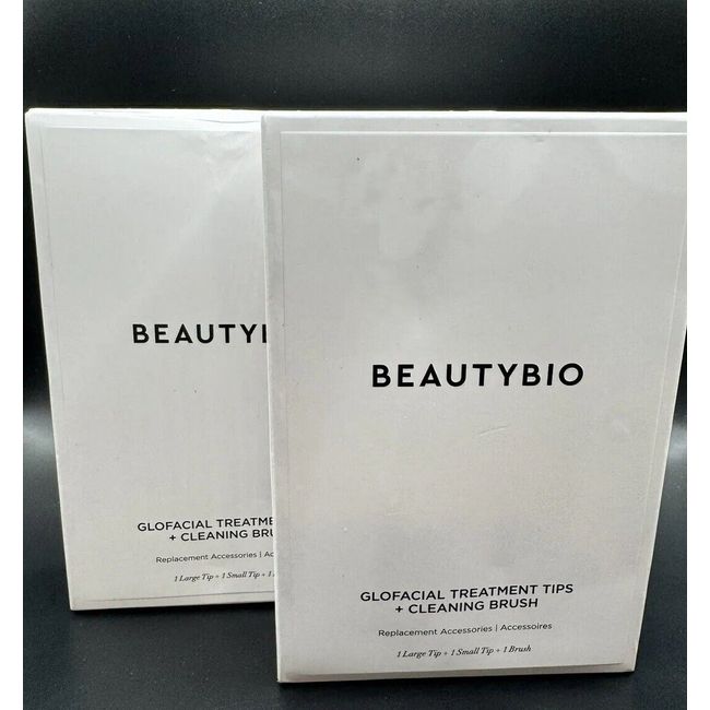 Beauty Bio Glofacial Treatment Tips + Cleaning Brush Replacement 2 boxes