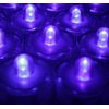 PURPLE ~ 24 Pack Submersible Waterproof Battery LED Tea Light ~ Wedding Decorati