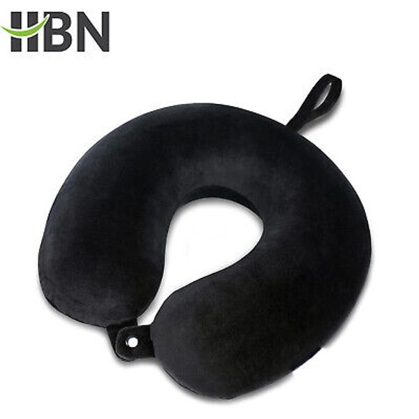 HBN Memory Foam Travel Pillows for Airplanes Neck Pillow for Traveling Cover