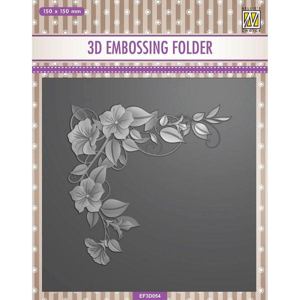 Nellie‘s Choice 3D Embossing Folder - Flowers 1 EF3D054