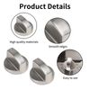 Gas Stove Knob 6 Pcs Cooker knobs Replacement Cooker Knobs 6MM Universal Cooker Replacement Knobs Multipurpose for Kitchen Cooktop, Gas Stove & Various Ovens, Precise Temperature Control