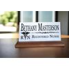 Registered Nurse Nameplate RN Gift - Solid Marble - Custom Nurses Name Plate
