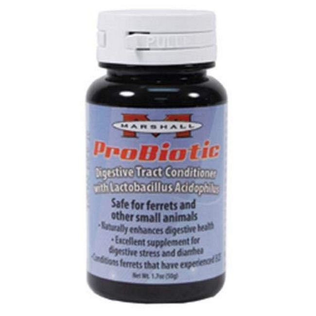 Marshall Pet Products Natural Probiotic Pet Digestive Tract Conditioner Supplement Eases Digestive Stress, ECE and Diarrhea in Ferrets and Small Animals, 1.7 oz