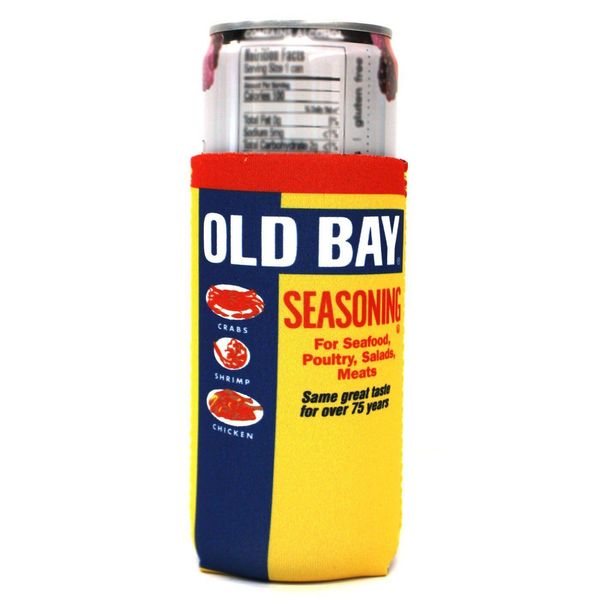 Full OLD BAY Can / Slim Can Cooler - 10/$6 Each / Yellow