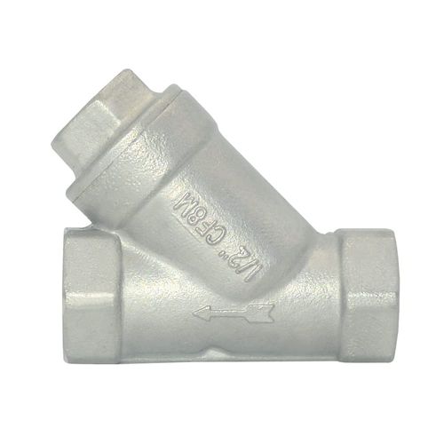 GlobalMa Stainless Steel SS316 1/2" WYE Strainer Mesh Filter Valve,Y-Spring NPT Female Valve,800WOG,CF8M