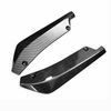 2x Car Carbon Fiber Rear Bumper Lip Diffuser Splitter Canard Protector Universal