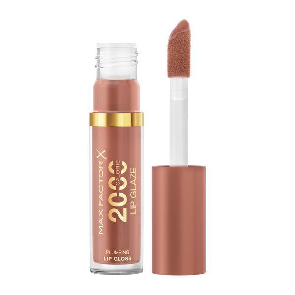 Max Factor 2000 Calorie Lip Glaze, Full Shine Lip Gloss, Caramel Swish