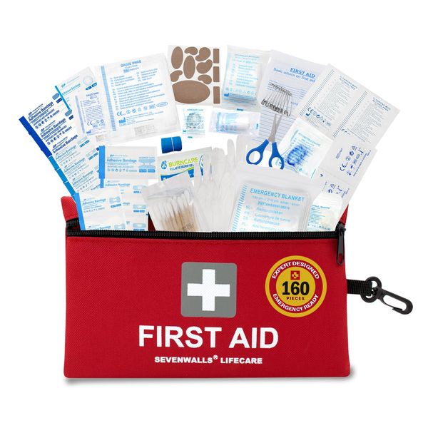 First Aid Kit 160 PCS – All-in-One Emergency Medical Supplies for Home, Work, Car, Travel and Outdoors