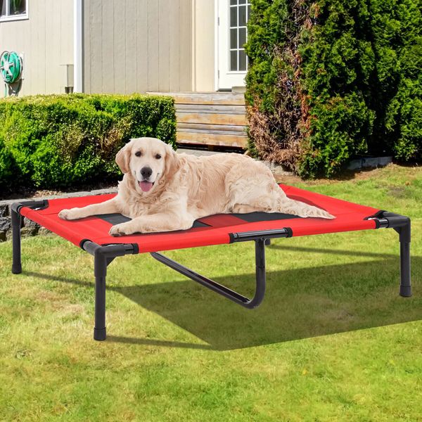 Large Elevated Camping Pet Cot Portable Raised Dog Cat Sleep Bed Indoor Outdoor