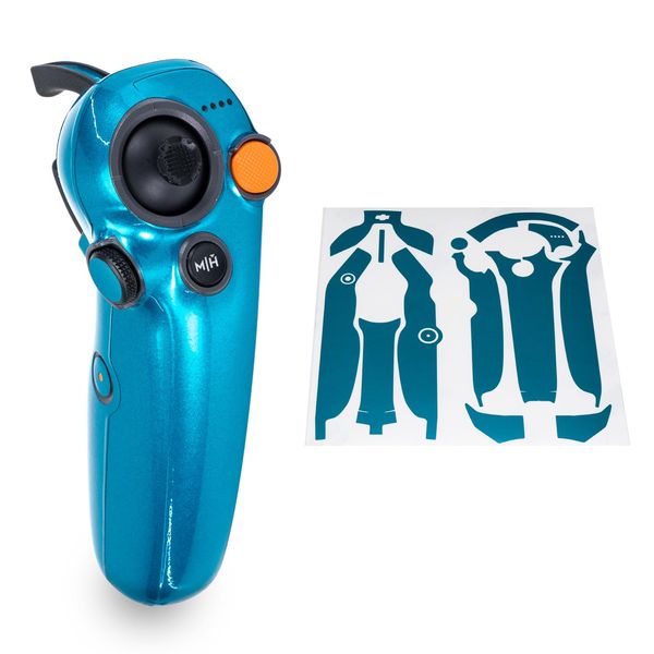 WRAPGRADE Skin Stickers Compatible with DJI RC Motion 3 (Caribbean Blue)
