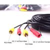 Car CCTV Backup Camera RCA DC Video Extension Cable 10m 32ft Weatherproof