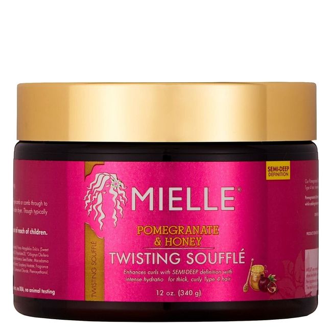 Mielle Organics Pomegranate & Honey Twisting Soufflé, 12 Ounces (1 pc)