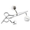 Hair Cutting Scissors Set, Flat and Tooth Design, Stainless Steel