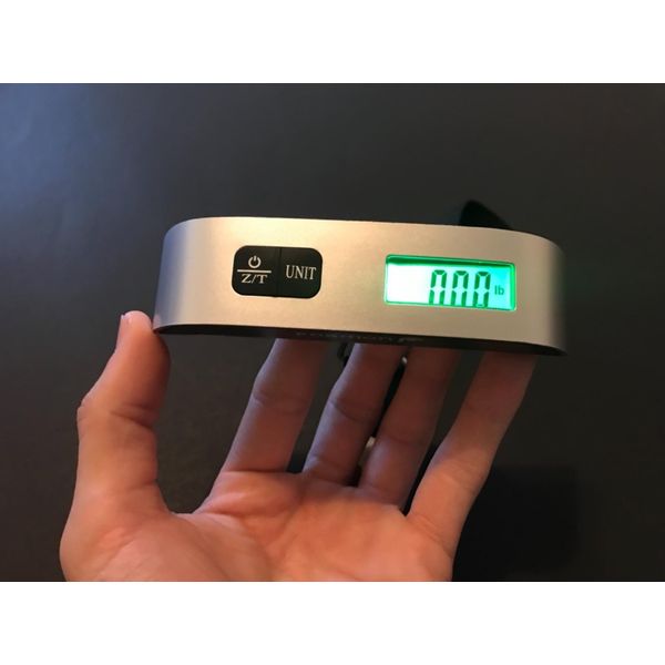 Fosmon Digital Luggage Scale, LCD Display Backlight Temperature Baggage Scale