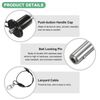M METERXITY 2Pcs Ball Locking Pins 6mm Dia 15mm Usage Length Button Handle Quick Release Pin