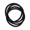 Kai Corporation Hepling Hair Elastics, Black, 4 Pieces