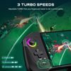 HASACOOL Switch Controller Compatible with Nintendo Switch/OLED, One-Piece Joypad Controller, Hall Effect Switch Joycon Handheld Grip,Ergonomic Switch Pro Controllers with LED Light,TURBO,Vibration