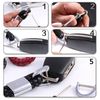 Luxury White Genuine Leather Strap Key Chain Smart Remote Key Ring Fob Keyless