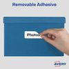 Avery Multi-Use Removable Labels, 1" x 3", Print or Write ID Labels, White, 250 Labels Total (05436)