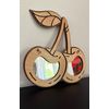 Mid Century Modern Cherries Wall Mirror