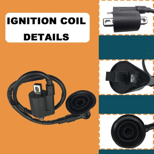 6 Pack Ignition Coil Kit Fits for Polaris Scrambler 50 90 2000-2003, for Predator 50 90 2003-2006,for Sportsman 50 90 2002-2003 with CDI Box Recifiter Fuel Filter Starter Solenoid Relay Spark Plug