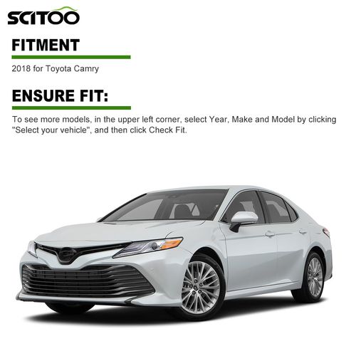 SCITOO Replacement fit for 4 Button Uncut Keyless Entry Option for Toyota Camry 1pc FCC ADP12513301S