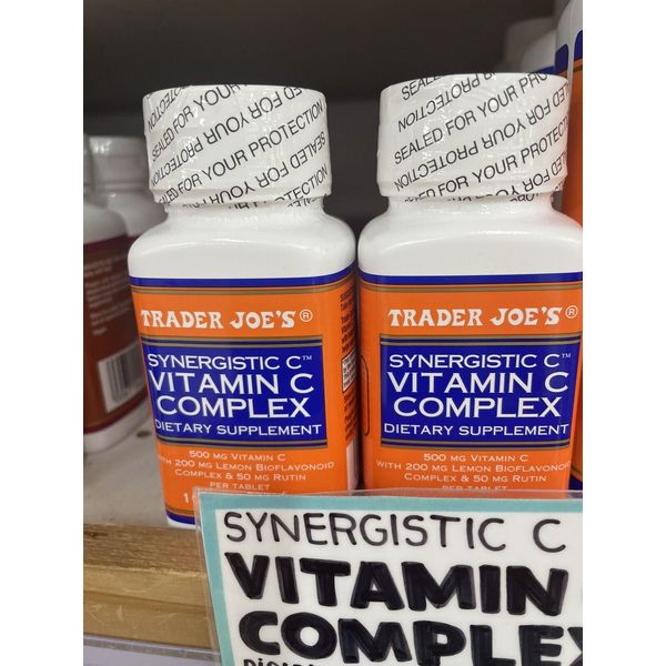 2-Packs Trader Joe's Synergistic C Vitamin C Complex Dietary Supplement NEW