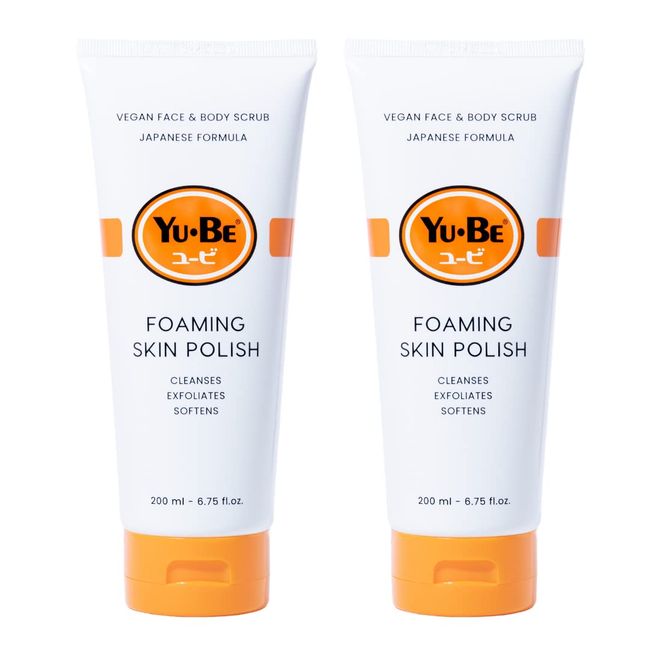 Yu-Be Foaming Polish Exfoliating Body Scrub & Face Wash (Duo) - 6.75 fl oz x 2