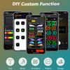 SUNPIE 15"x4" Programmable LED Car Sign – Flexible Scrolling Display with Devil Eyes, Custom Text & Animation, Smartphone App Control, Waterproof Soft Screen for Windows