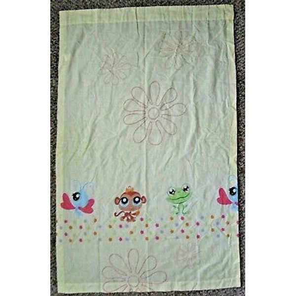 HASBRO LITTLEST PET SHOP YELLOW SINGLE CURTAIN PANEL - LPS NATURE FRIENDS