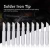 10PCS 900M-T-5C Soldering Solder Iron Tips Replacement Tips Soldering Accessory,Brass