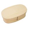 Lunch Box Bent wappa 小判 Solid 1 Tier White CC