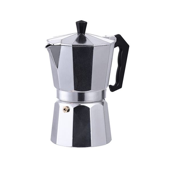 Italian Espresso Maker, Top Maker Mocha Pot, 1, 2, 3, 6 & 9 Cup Stove Top Coffee Percolator Moka Pot, Pot Jug, Brewing Rich Coffee, for Use on Cooker Gas Electrothermal Furnace Espresso (100ml)