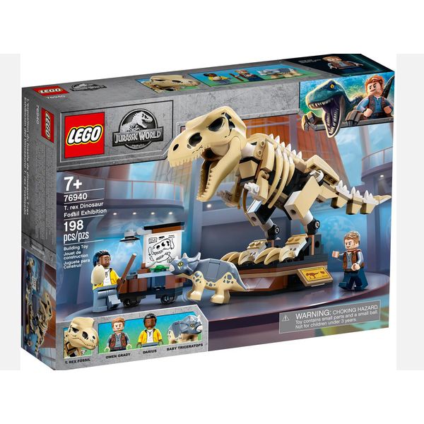 New Lego Jurassic World T. Rex Dinosaur Fossil Exhibition 76940 Retired Set