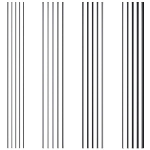 10 PCS 30CM Stainless Steel Solid Round Rods (diameter:2mm)