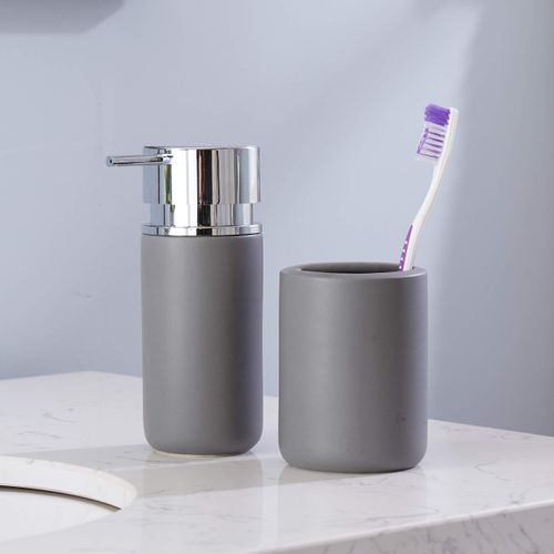 SKL Home by Saturday Knight Ltd. Sorbet Lotion Dispenser, Charcoal