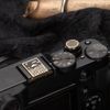 DBZZ Brass Cloud and Sea Pattern Camera Boot Cover and Shutter Button Suitable for Fuji X Series (Brass YH Set)