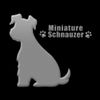 蒔絵 Seal Dog "Miniature Schnauzer (Please Sit) Silver"