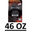 Community Coffee Espresso Roast Ground Coffee, Dark and Bold 46 oz