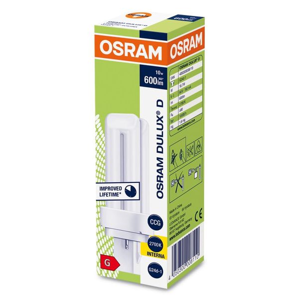 DULUX D 10W/827 Compact Fluorescent Lamp