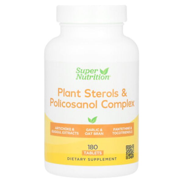 Plant Sterols & Policosanol Complex, 180 Tablets