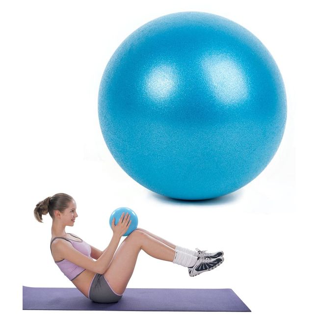 TSLRSA Gymnastikball Kleiner Pilates-Ball 25cm Yoga Ball Baby Soft und Rutschfester Gymnastikball mit Pumpe Ball fitnessball klein für Yoga Zuhause Büro Sitzball,Ball,Gymnastikball klein