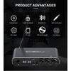Long Range Bluetooth Stereo Audio Adapter U Disk TF MIC with APP Remote Control