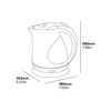 Corby Lancaster 1L Kettle in Textured White