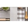 DII Gingham Check Kitchen Collection, Gray, Dishtowel Set