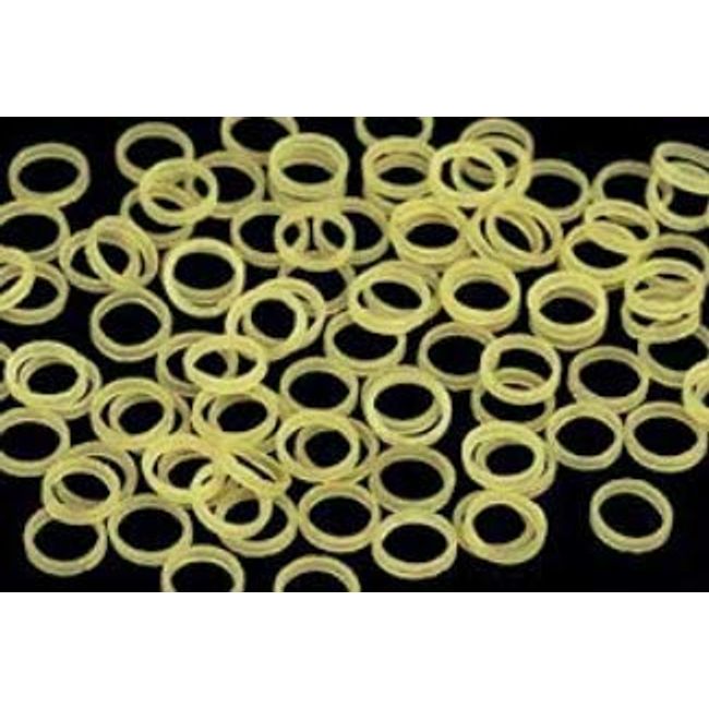 3/16 inch Orthodontic Elastic Rubber Bands 300 Pack Natural Heavy