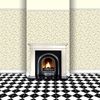 MyTinyWorld Dolls House Miniature Small Trailing Yellow Rose Wallpaper